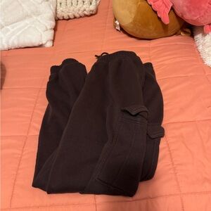 Brown Cargo Pocket Sweatpants